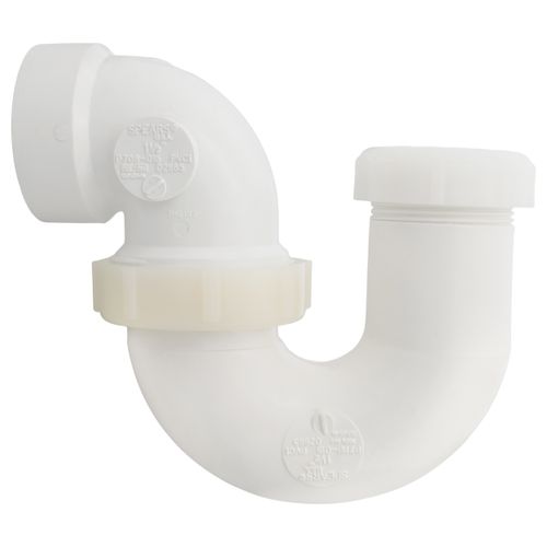 Main product image of 1-1/2" PVC DWV L.A. P-Trap w/ Plastic Nut