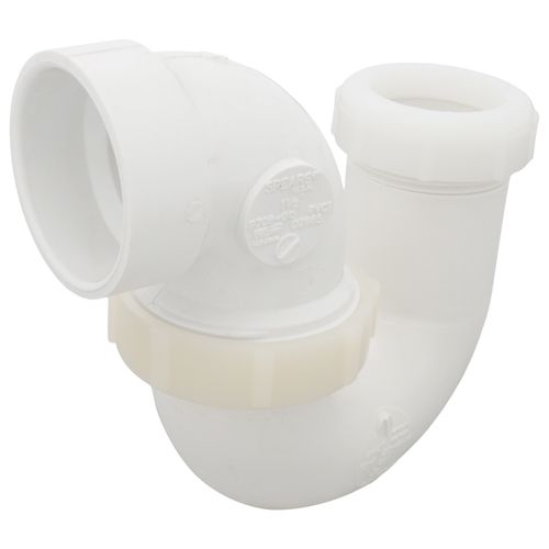Main product image of 1-1/2" PVC DWV L.A. P-Trap w/ Plastic Nut