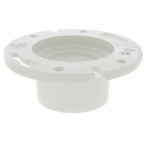 Main product image of 4" x 3" PVC DWV Closet Flange w/ Knockout