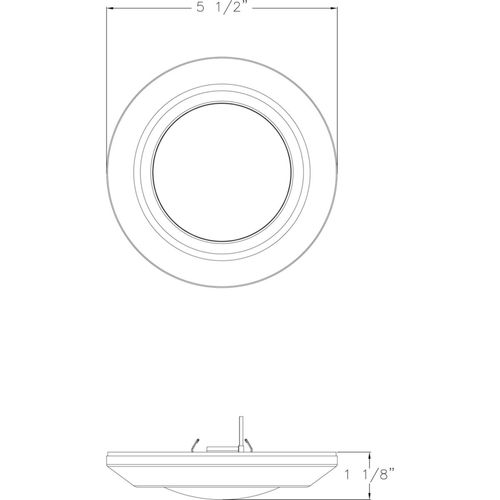 Main product image of 5-1/2" Intrinsic Surface Mount LED in White