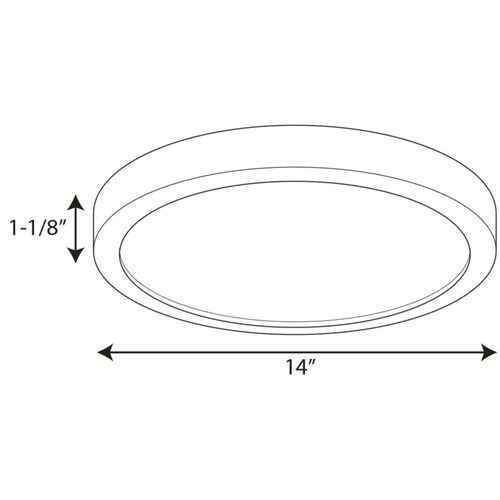 Main product image of Everlume 14" Edgelit Surface Mount