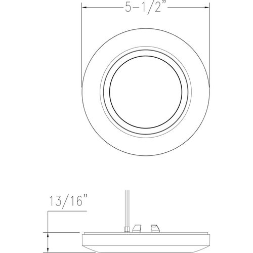 Main product image of 5-1/2" Emblem Surface Mount LED in White
