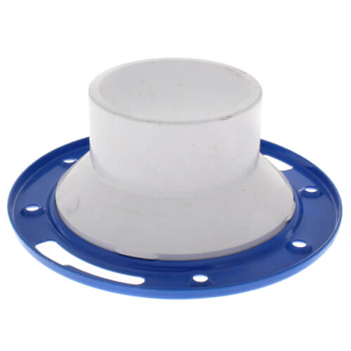 Main product image of 4" x 3" PVC DWV Closet Flange w/ Adjustable Metal Ring