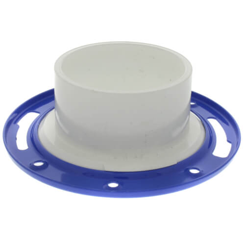 Main product image of 4" x 3" PVC DWV Flush Closet Flange w/ Adjustable Metal Ring