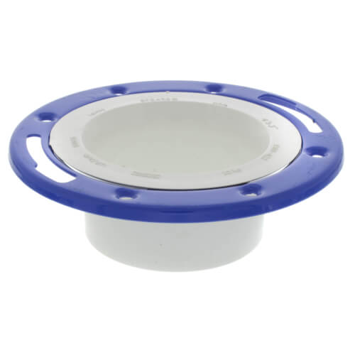 Main product image of 4" x 3" PVC DWV Flush Closet Flange w/ Adjustable Metal Ring