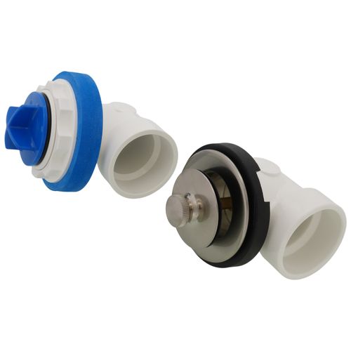 Main product image of True Blue PVC Full Kit w/ Uni-Lift Stopper, Test Kit & Finished Drain Spud (Brushed Nickel)