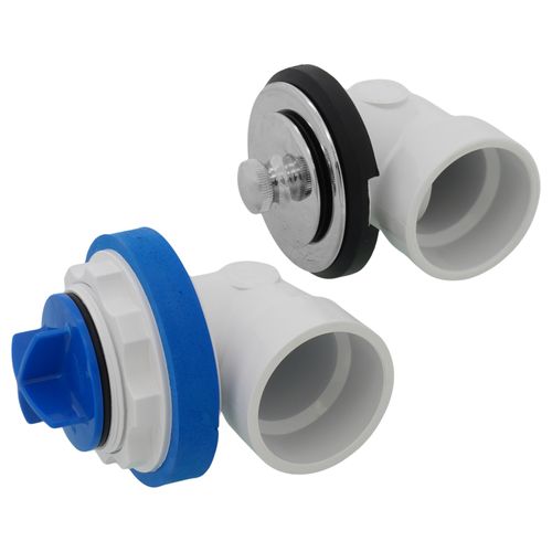 Main product image of True Blue PVC Bath Waste Half Kit w/ Uni-Lift Stopper & Test Kit (Chrome Plated Zinc)