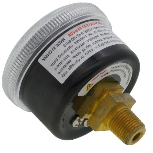 Main product image of 90 Series 1-1/2" Pressure Gauge, 1/8" NPT Back-Mounted Connection (0-160 PSI)