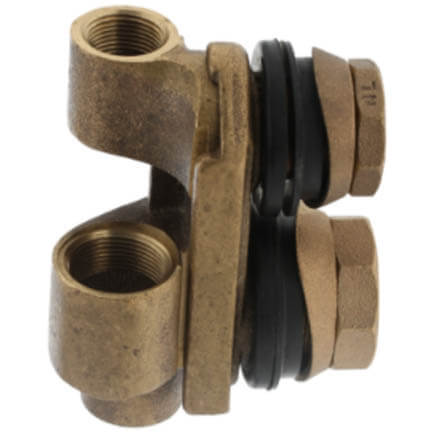 Main product image of 1-1/4" Bronze Double Drop Pipe (Jet Pump) Pitless Adapter, Lead Free