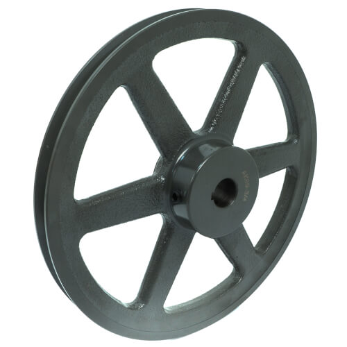 Main product image of 3.45" OD Single Groove Pulleys For 4L Or A Belts (5/8" Bore)