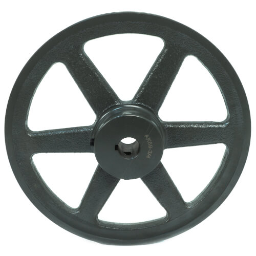 Main product image of 3.45" OD Single Groove Pulleys For 4L Or A Belts (5/8" Bore)