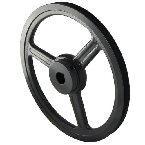 Main product image of 4.93" OD Stock AL and AM Pulleys for 4L or A Belts (3/4" Bore)