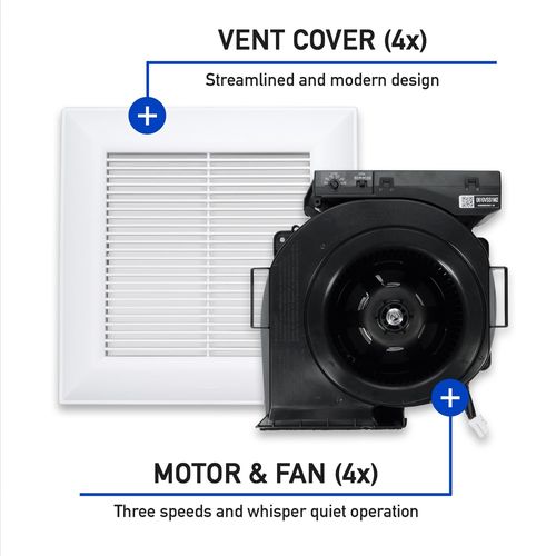 Main product image of Motor/Grille Assembly for WhisperValue DC - Contractor Pack of 4