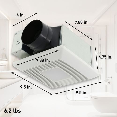 Main product image of EcoVent LED Pick-A-Flow Bathroom Exhaust Fan, 70/90 CFM