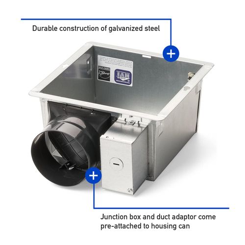 Main product image of Panasonic Ecovent Housing Can Only for Ceiling Mount Bathroom Exhaust Fan, FV-07VBA1A, Pack of 4