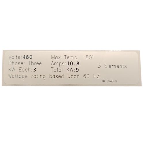 Main product image of Conversion Kit: Commercial Electric, ElectriFLEX MD- 480V, 9KW (3 Elements, 3 Gaskets), 415-43942-02