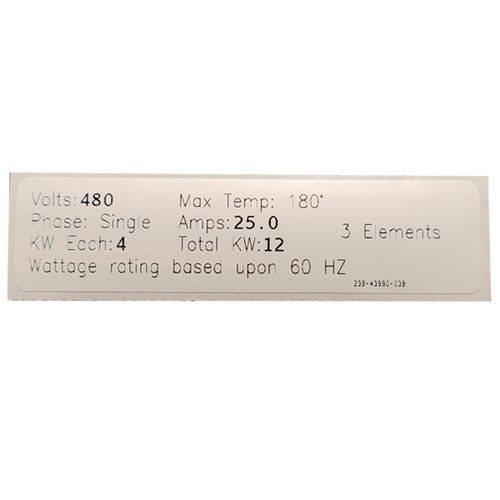 Main product image of Conversion Kit: Commercial Electric, ElectriFLEX MD- 480V, 12KW (3 Elements, 3 Gaskets), 415-43942-03