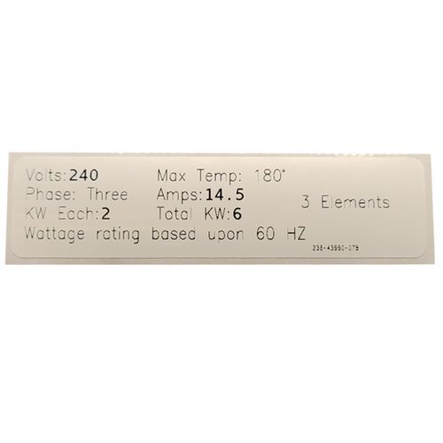 Main product image of Conversion Kit: Commercial Electric, ElectriFLEX MD- 480V, 6KW (3 Elements, 3 Gaskets), 415-43942-07