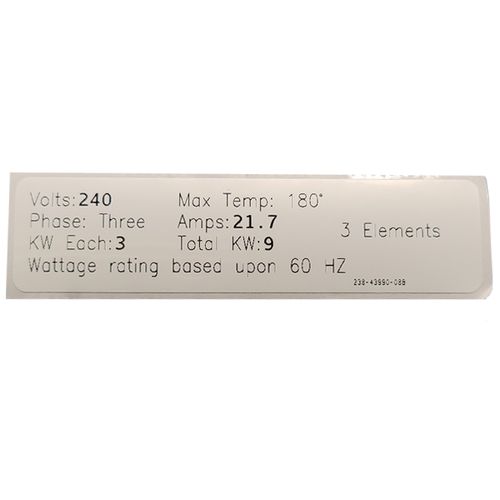 Main product image of Conversion Kit: Commercial Electric, ElectriFLEX MD- 480V, 9KW (3 Elements, 3 Gaskets), 415-43942-08