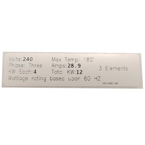 Main product image of Conversion Kit: Commercial Electric, ElectriFLEX MD- 480V, 12KW (3 Elements, 3 Gaskets), 415-43942-09