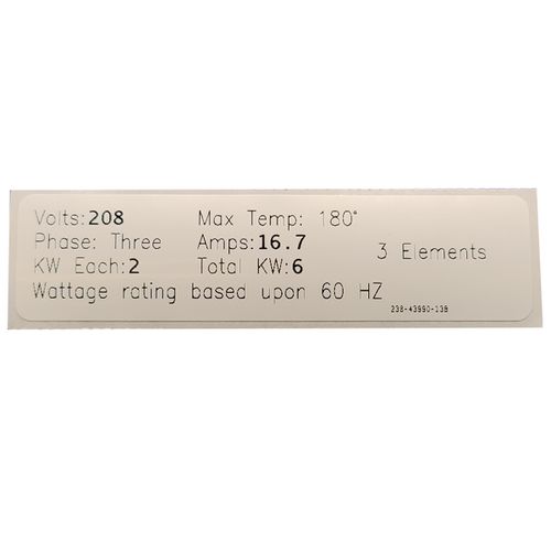 Main product image of Conversion Kit: Commercial Electric, ElectriFLEX MD- 208V, 6KW (3 Elements, 3 Gaskets), 415-43942-13