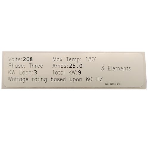Main product image of Conversion Kit: Commercial Electric, ElectriFLEX MD- 208V, 9KW (3 Elements, 3 Gaskets), 415-43942-14