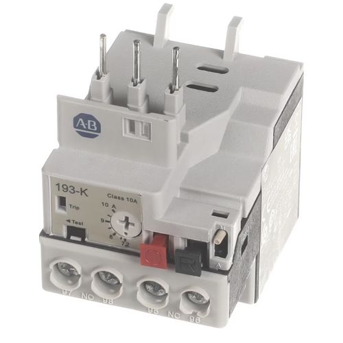 Main product image of 100 K Mini Series Overload Relay, 7.2-10.0A, 193-KC10