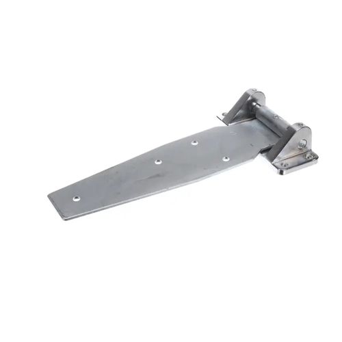 Main product image of Door Hinge, Heavy Duty, Cam-Rise, 14" Strap, 1-1/8" Offset, Zinc Plated, Walk-In, 11277T00008