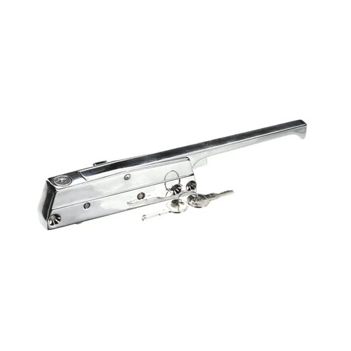 Main product image of Magnetic Latch with Cylinder Lock & Keys, Edge Mount, Polished Chrome, 172C-00006