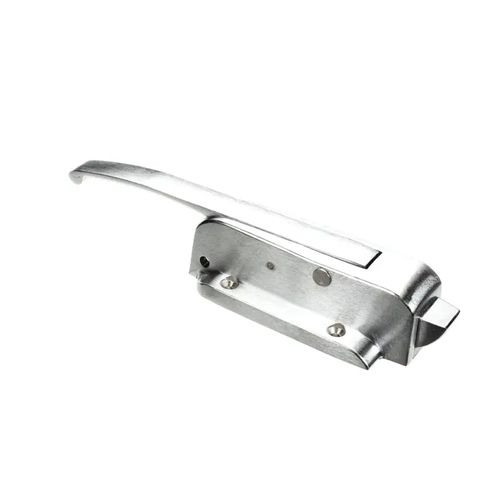 Main product image of Door Latch, Heavy Spring, Padlocking Body, Brushed Chrome, 56H-6021