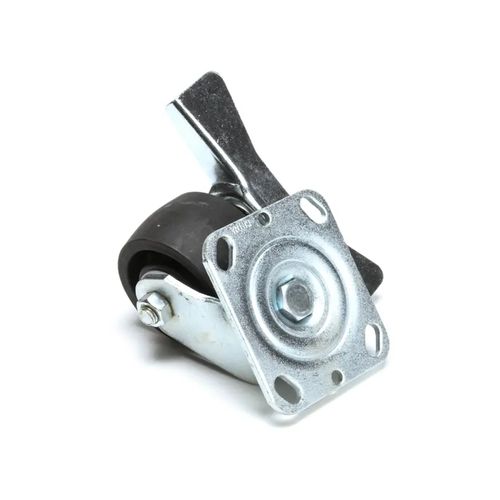 Main product image of 4" Overall Height Caster, Low-Profile Swivel Plate w/ Brake, 16-531-03201, HD-CST0209