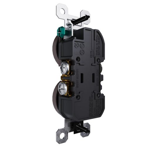 Main product image of Weather-Resistant Duplex Receptacle, NEMA 5-15R - Brown (15A, 125V), 3232TREXWR