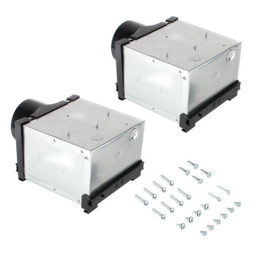 Main product image of 4" & 6" Dual-Grille Premium Bath Fan with Dimmable 10W LED Light, 67 W, 270 CFM (120V)