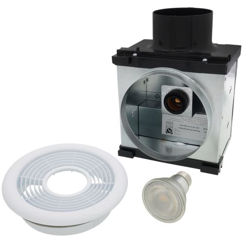 Main product image of 4" & 6" Dual-Grille Combination Premium Bath Fan with Dimmable 7W LED Light, 67 W, 270 CFM (120V)