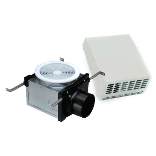 4" Exterior Mount Bath Fan with Dimmable 10W LED Light, 19 W, 120 CFM (120V)