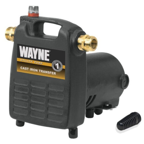 Main product image of 1/2 HP Cast Iron Transfer Pump w/ 3/4" Garden Hose Adapters
