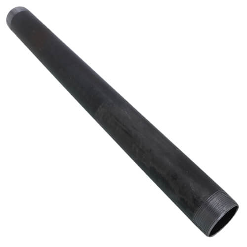 2" x 24" Black Nipple