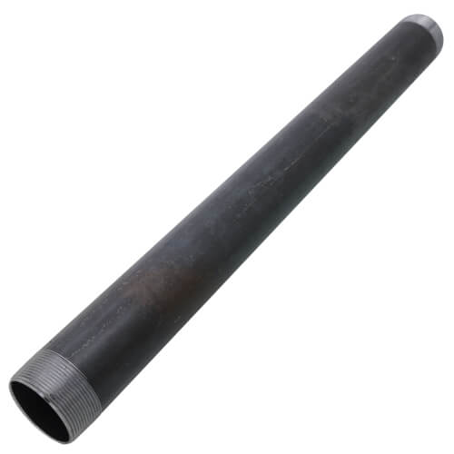 2" x 24" Black Nipple
