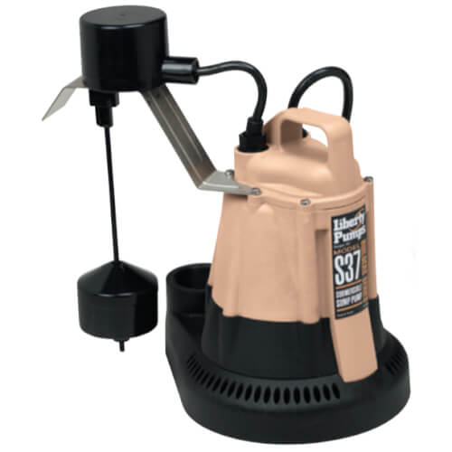 1/3 HP Sump Pump Combo 115v & 12v Battery Sump Pump Back-Up System - Pre-Assembled