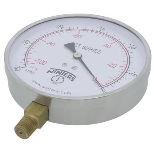 Main product image of 4.5" PCT Contractor Pressure Gauge (30" Hg Vac/kPa)