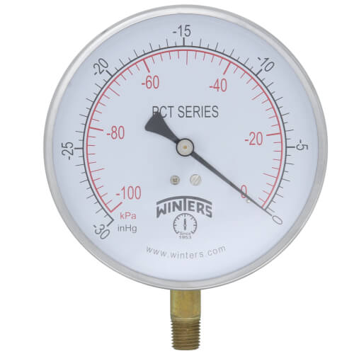 Main product image of 4.5" PCT Contractor Pressure Gauge (30" Hg Vac/kPa)