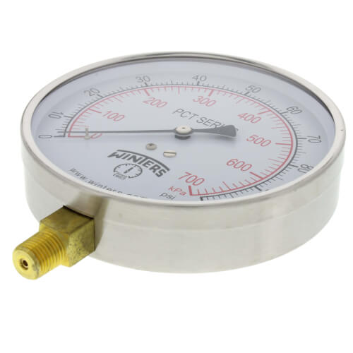 Main product image of 4.5" Contractor Pressure Gauge (0-100 PSI)