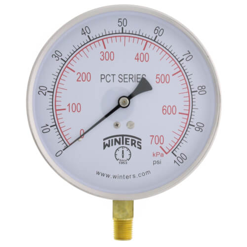 Main product image of 4.5" Contractor Pressure Gauge (0-100 PSI)