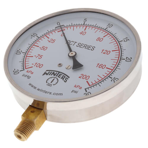Main product image of 4.5" PCT Contractor Pressure Gauge (30"Hg-0-30 PSI)
