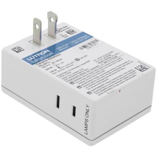 Main product image of Caseta Plug-In Lamp Dimmer for Table Lamps, 100W LED Bulbs, PD-3PCL-WH, White
