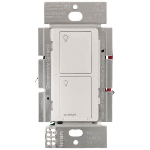 Main product image of Caseta Original Smart Switch, 5A Light or 3A Fan, Neutral Required, 120V PD-5ANS-WH-R