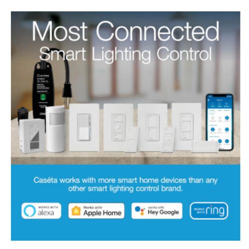 PD5NEWH Lutron PD5NEWH Caseta Original Smart Dimmer Switch for