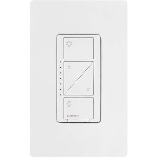 PD6WCLWH Lutron PD6WCLWH Caseta Original Smart Dimmer Switch, 150W LED, No Neutral