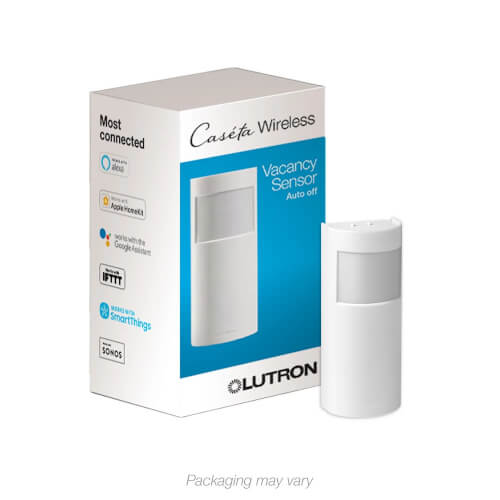 Main product image of Caseta Smart Motion Sensor, Vacancy Only, Works With Caseta Dimmers and Switches, PD-VSENS-WH, White