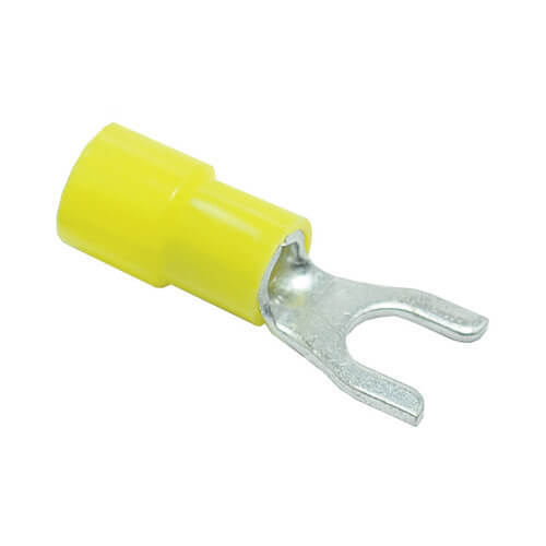 Main product image of #10 Stud Insulated Spade Terminals - 12-10 AWG (Blister Pack of 25), PD455037